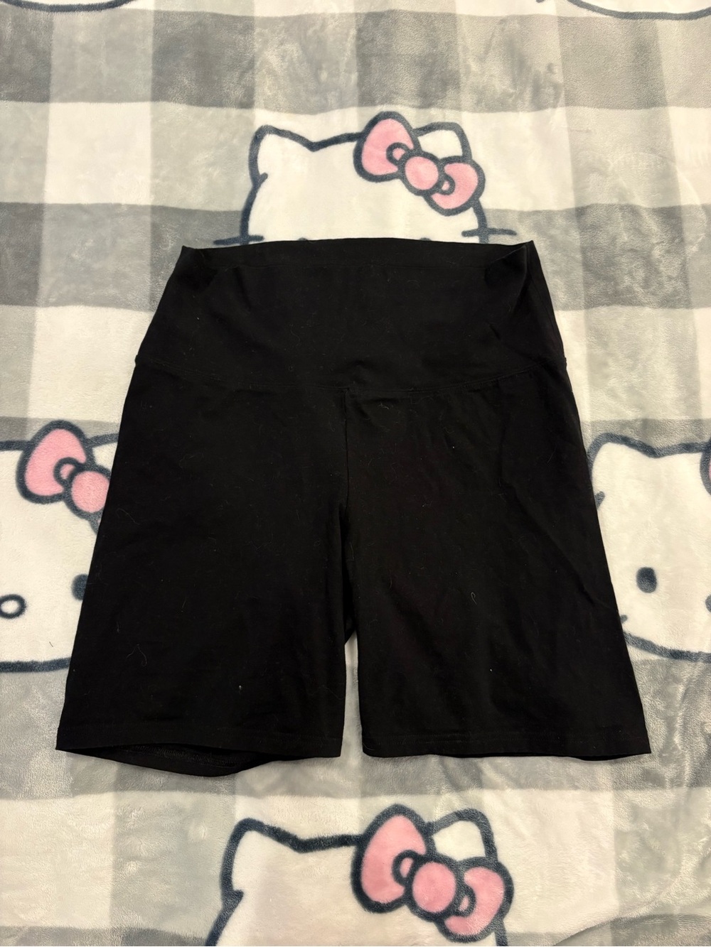 TNA Black High Waisted Biker Shorts